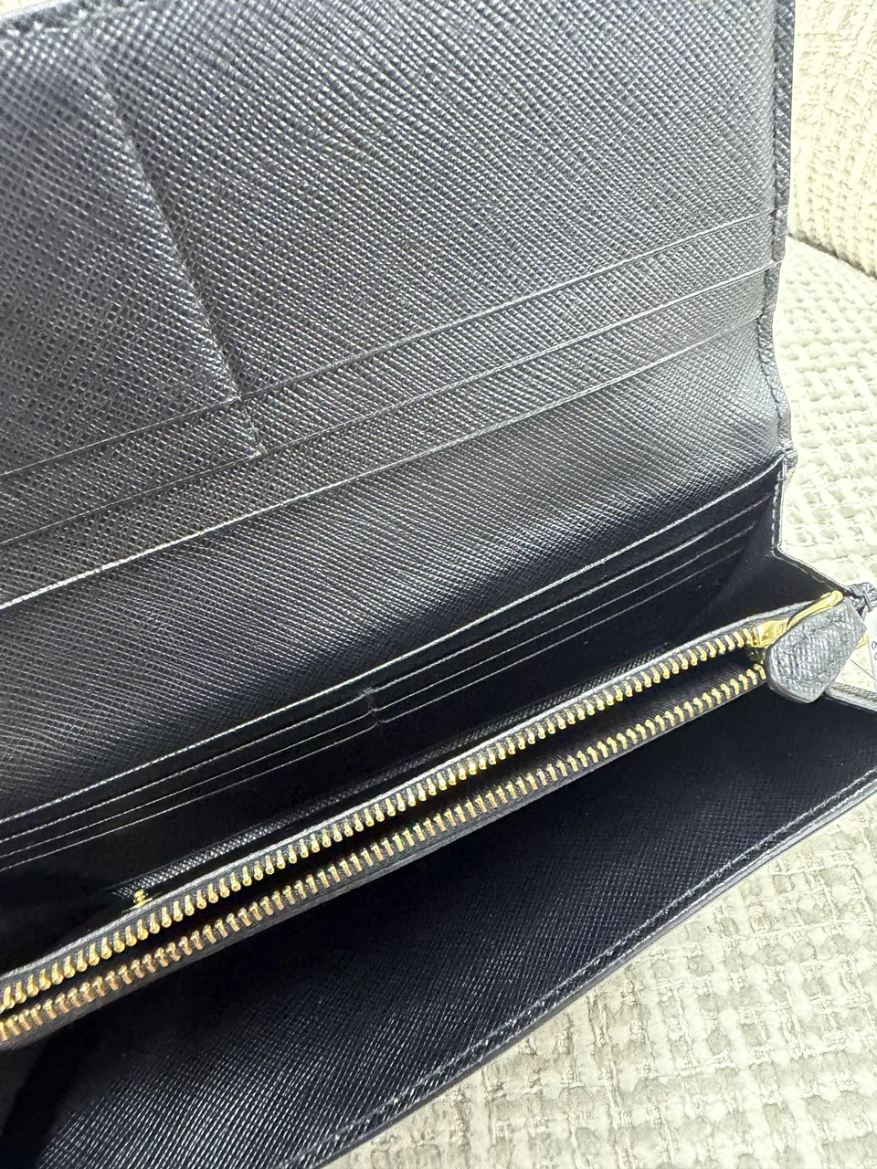 PRADA SAFFIANO LONG WALLET (BLACK) view 9