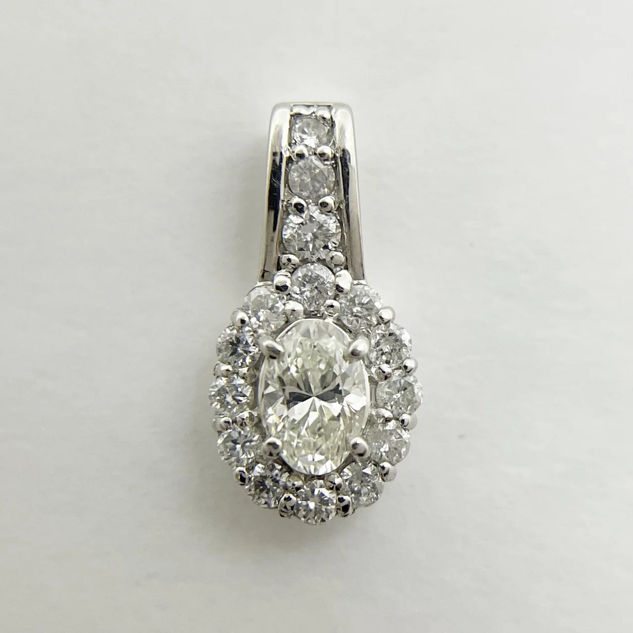 PT900 DIAMOND PENDANT D0.229CT FD0.18CT 1.2G