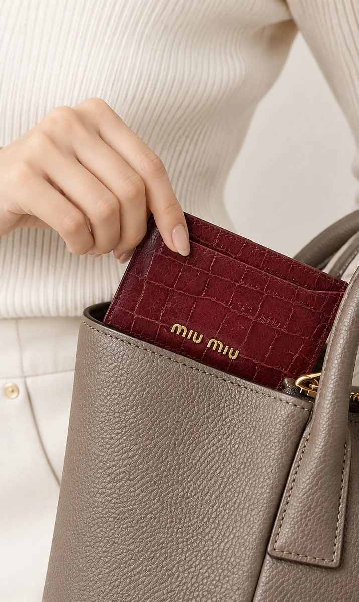 MIU MIU CARD CASE (RED) hover