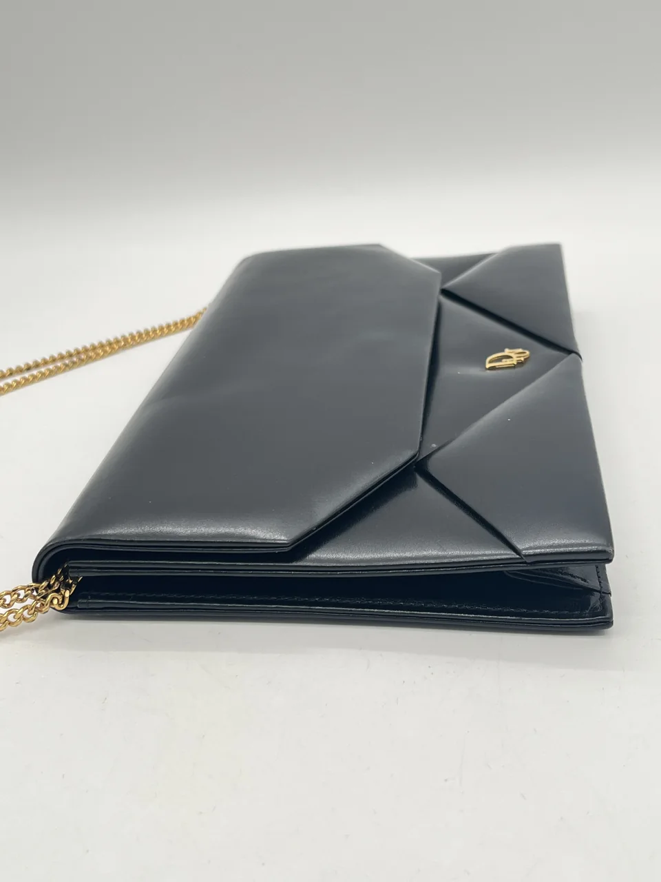 DIOR CHAIN SHOULDER BAG (BLACK) view 4