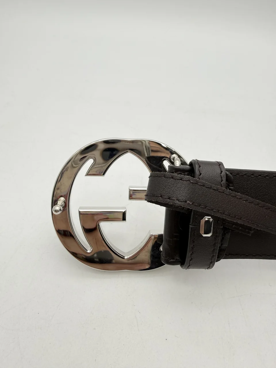 GUCCI INTERLOCKING G BUCKLE BELT (95/38) view 7