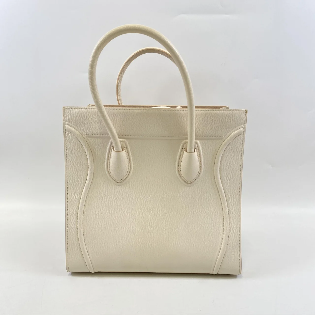 CELINE LUGGAGE PHANTOM HANDBAG (WHITE) hover