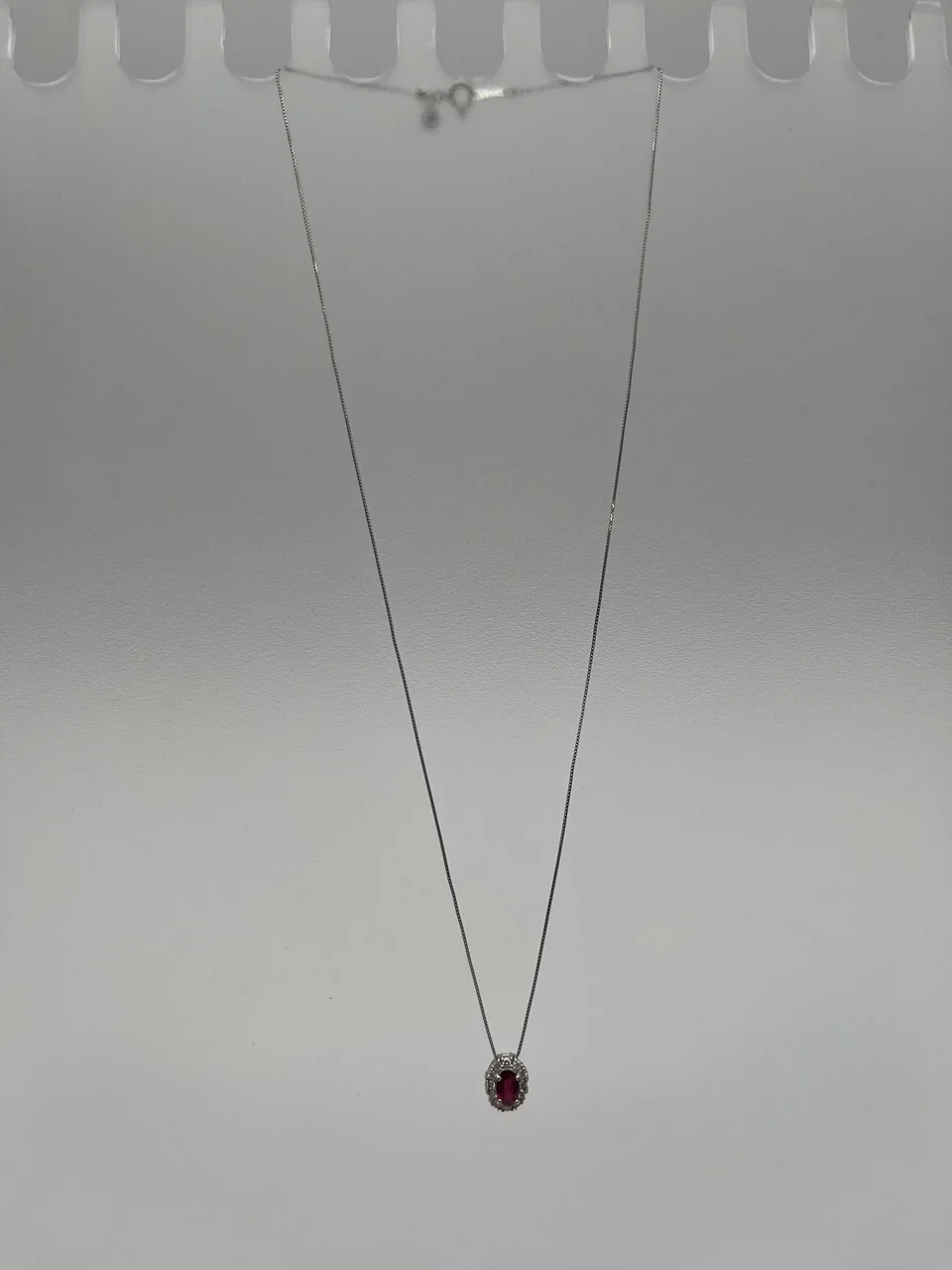 PT850/PT900 RUBY NECKLACE R0.72CT FD0.19CT 2.9G view 4