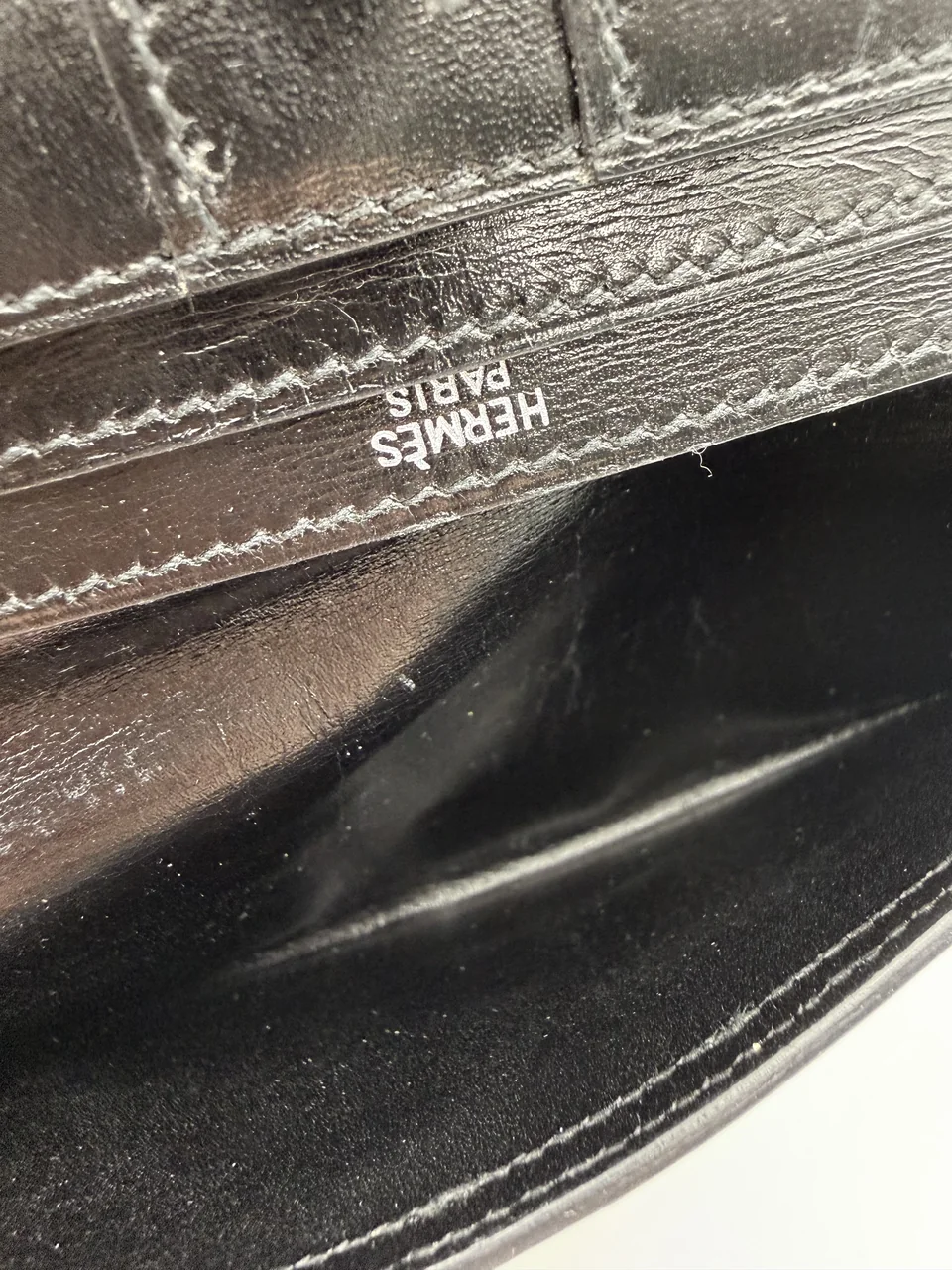 HERMES BEARN (BOX CALF, □C STAMP) view 12