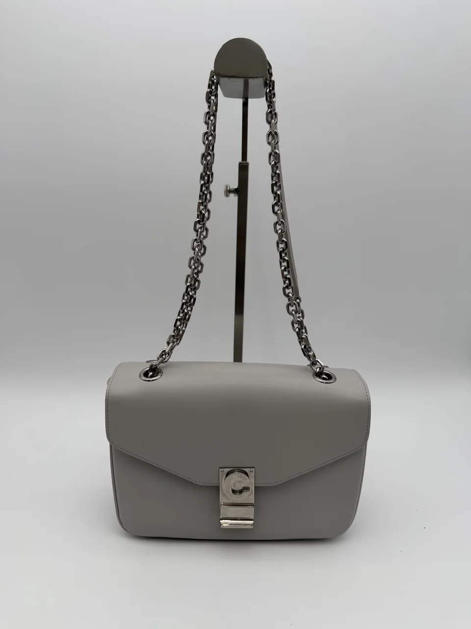 CELINE CHAIN SHOULDER BAG (LIGHT GRAY)