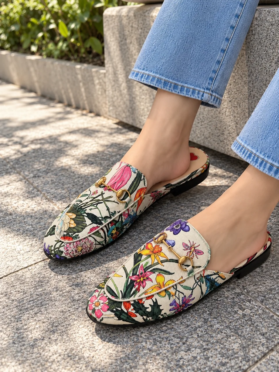 GUCCI FLORAL PRINCETOWN MULES (SIZE 39 1/2) view 11