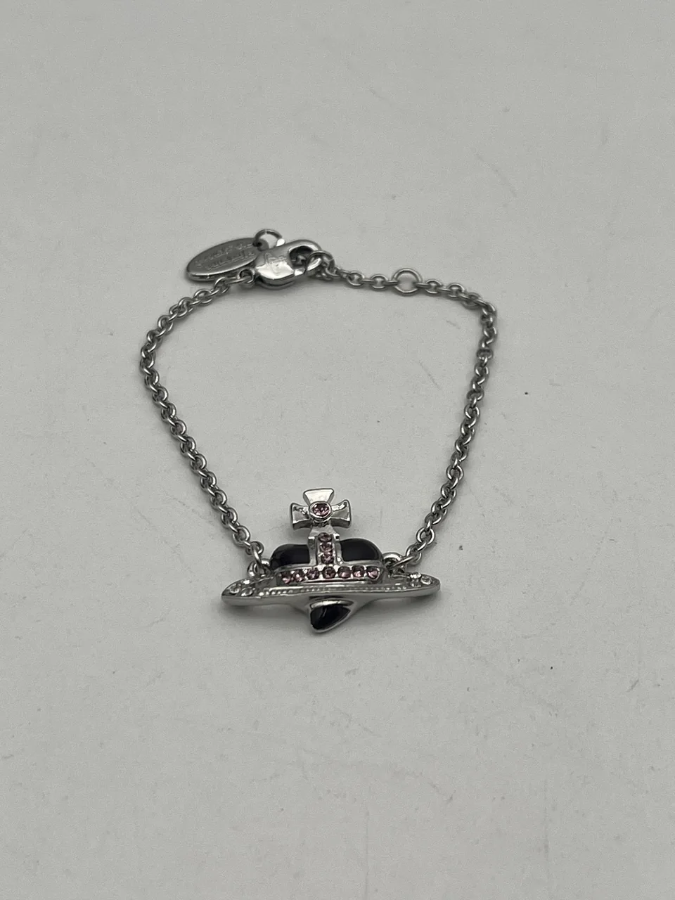 VIVIENNE WESTWOOD ORB HEART BRACELET (PURPLE) hover