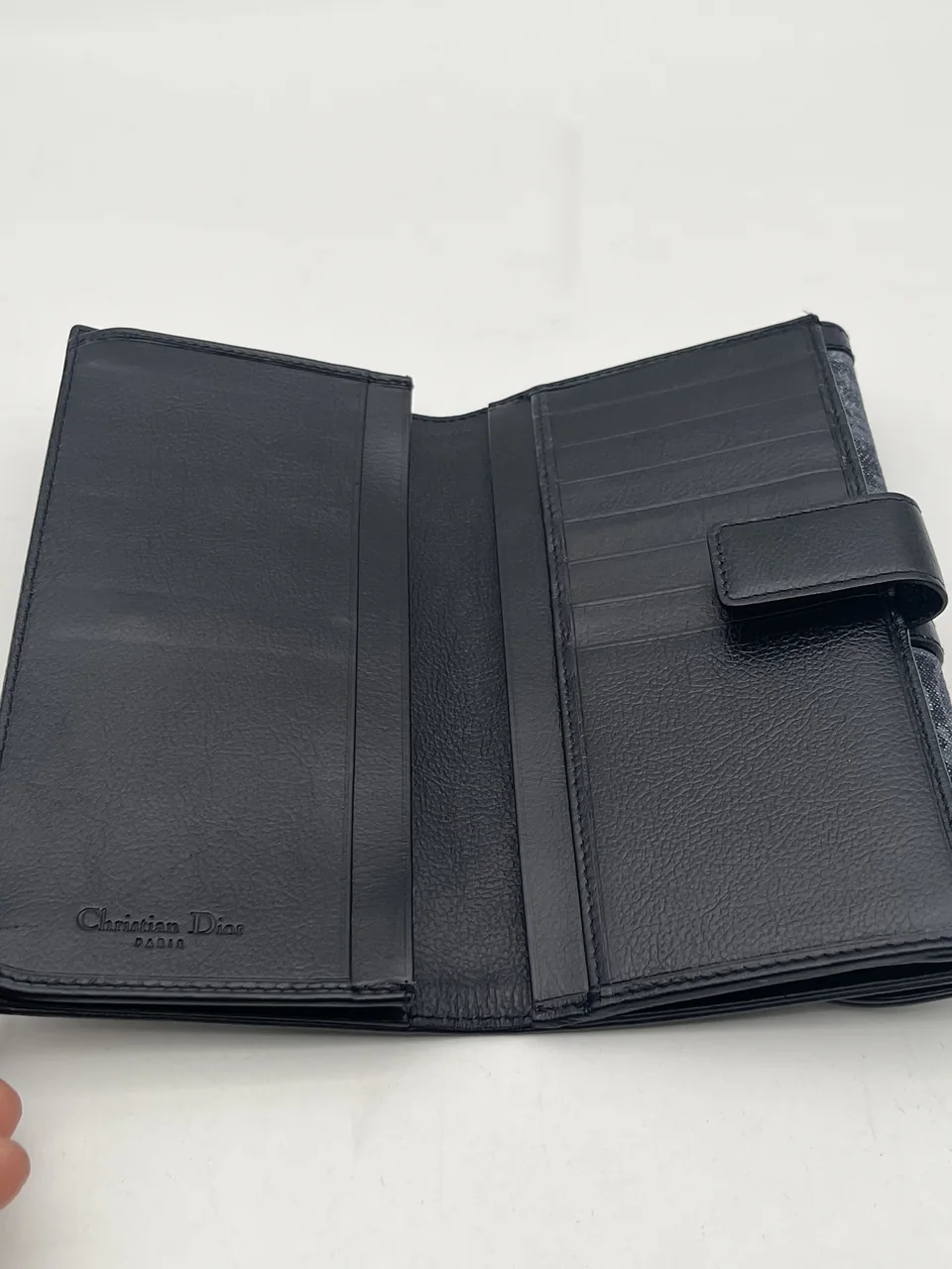 DIOR TROTTER DENIM BIFOLD WALLET view 7