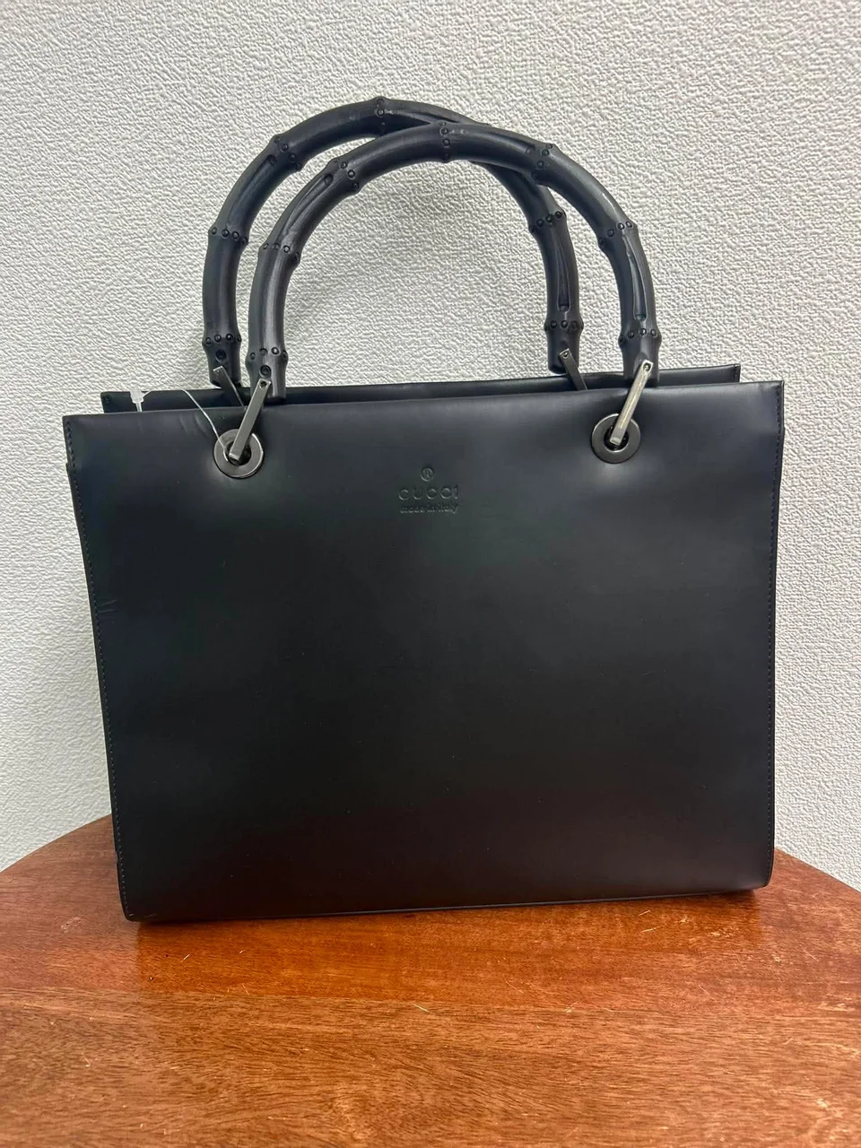 GUCCI BAMBOO TOTE BAG (BLACK) view 2