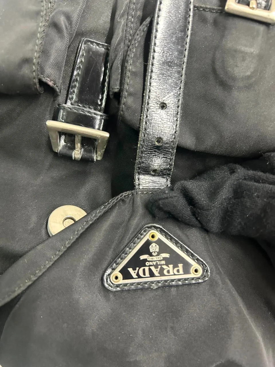 PRADA NYLON BACKPACK (BLACK) view 5