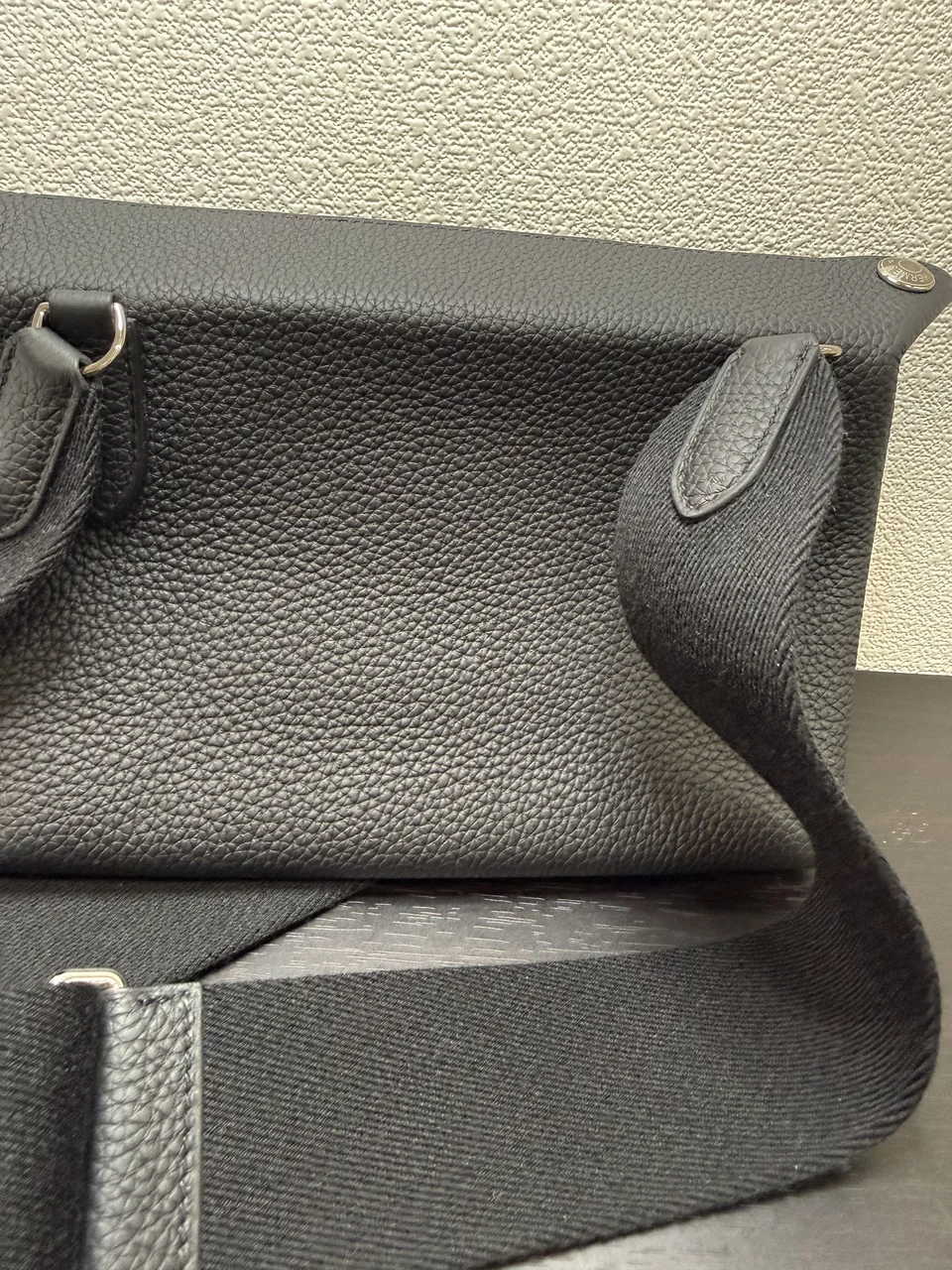 HERMES VIDEPOCHES (TOGO, BLACK, B STAMP) view 5