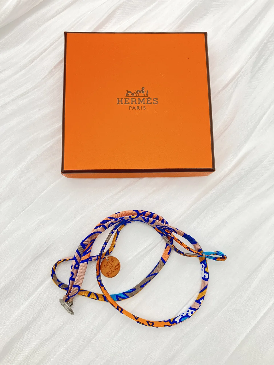 HERMES PETIT ASHE BRACELET (ORANGE)