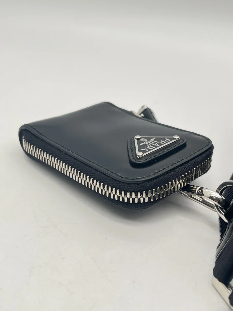 PRADA NYLON SHOULDER BAG (BLACK) view 12