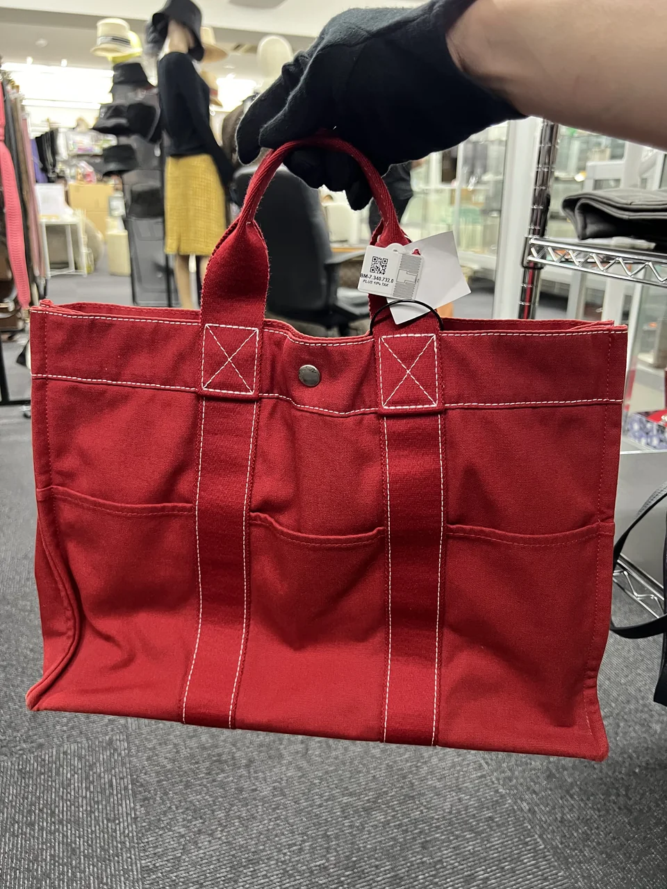 HERMES DEAUVILLE PM (RED) view 3
