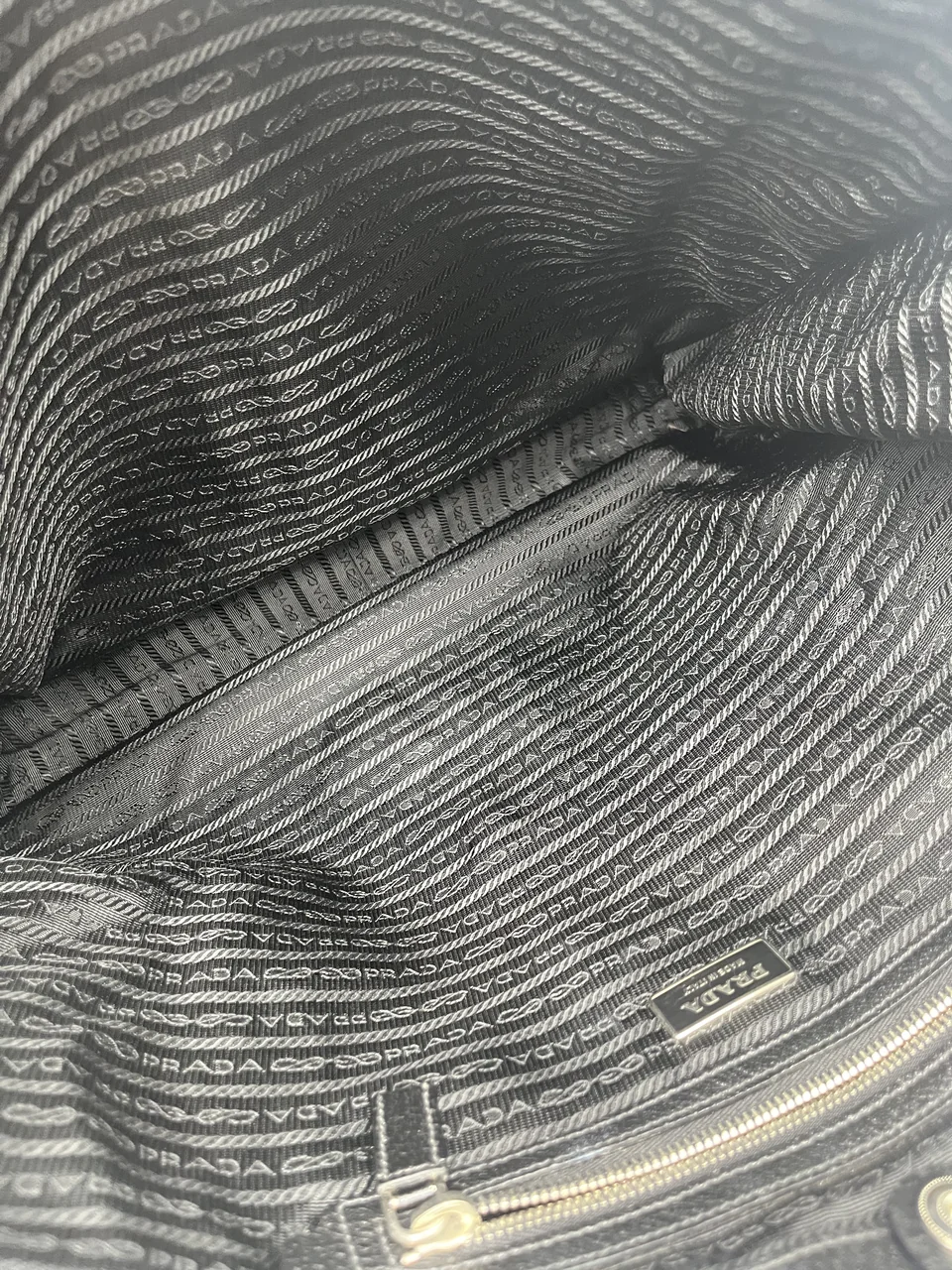 PRADA TESSUTO TOTE BAG (BLACK) view 7