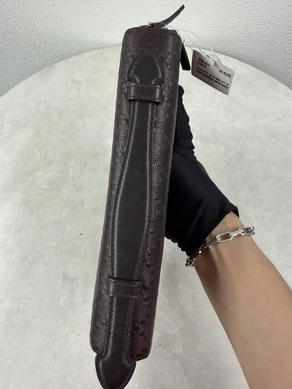 TG-55 164-4 GUCCI DIAMANTE ORGANIZER (BROWN) view 4