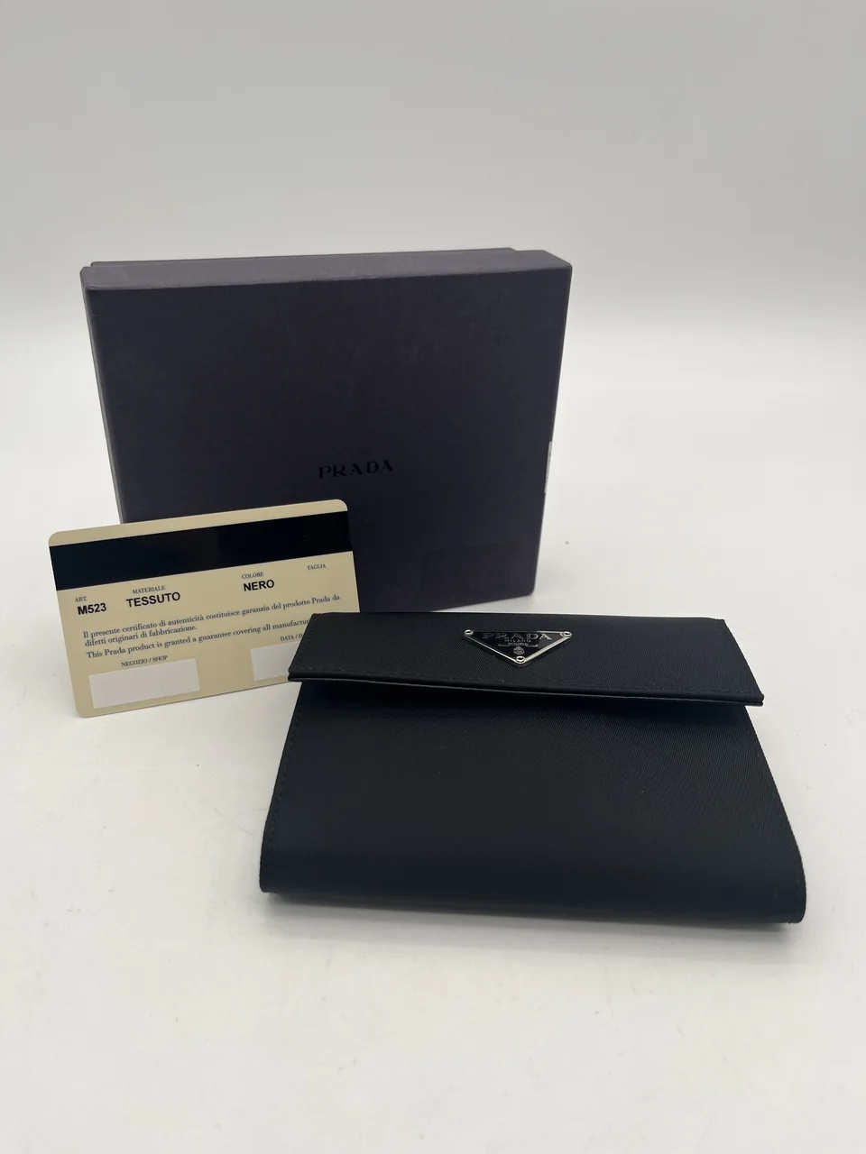 PRADA BIFOLD LONG WALLET (BLACK) view 15