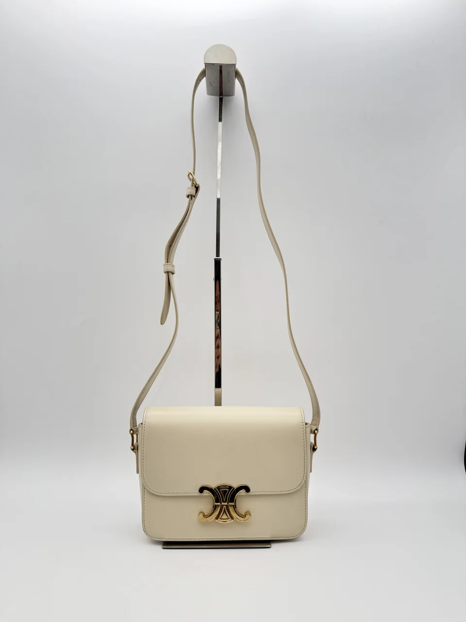 CELINE TRIOMPHE SHOULDER BAG (IVORY)