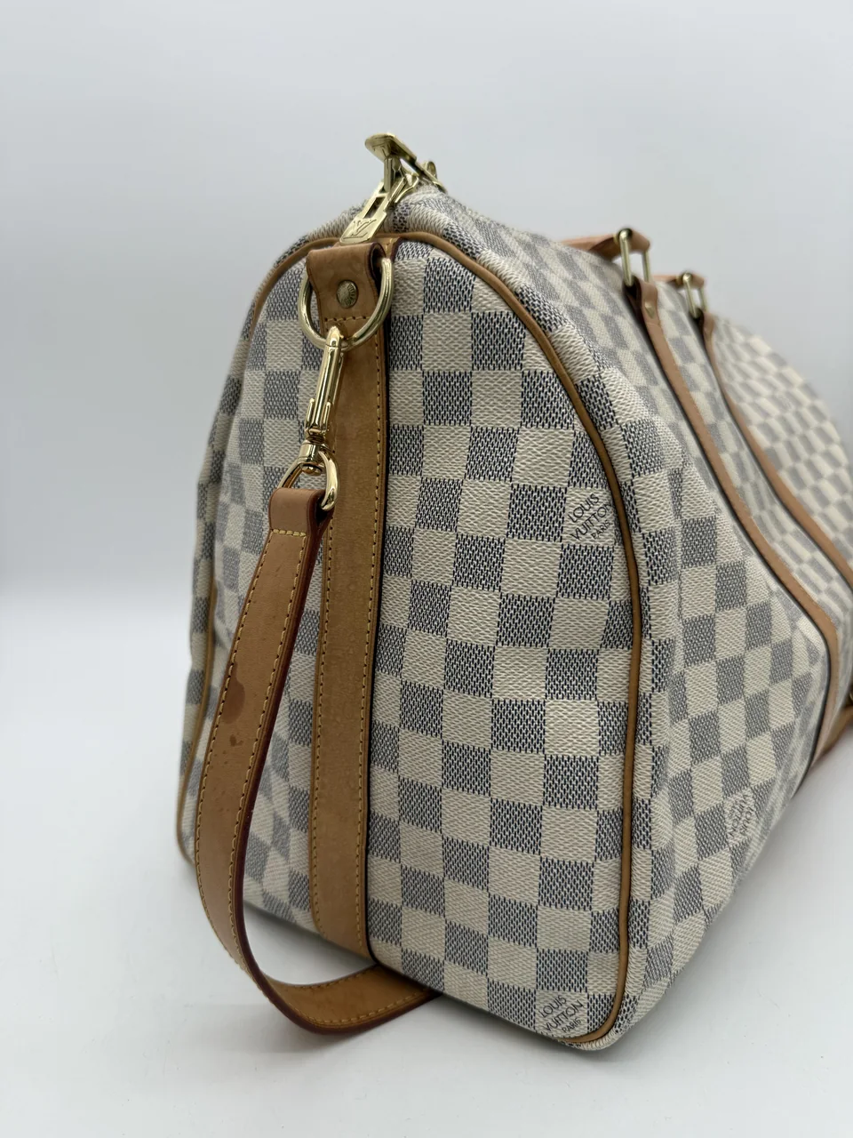 LV DAMIER AZURE KEEPALL BANDOULIERE 45 view 4