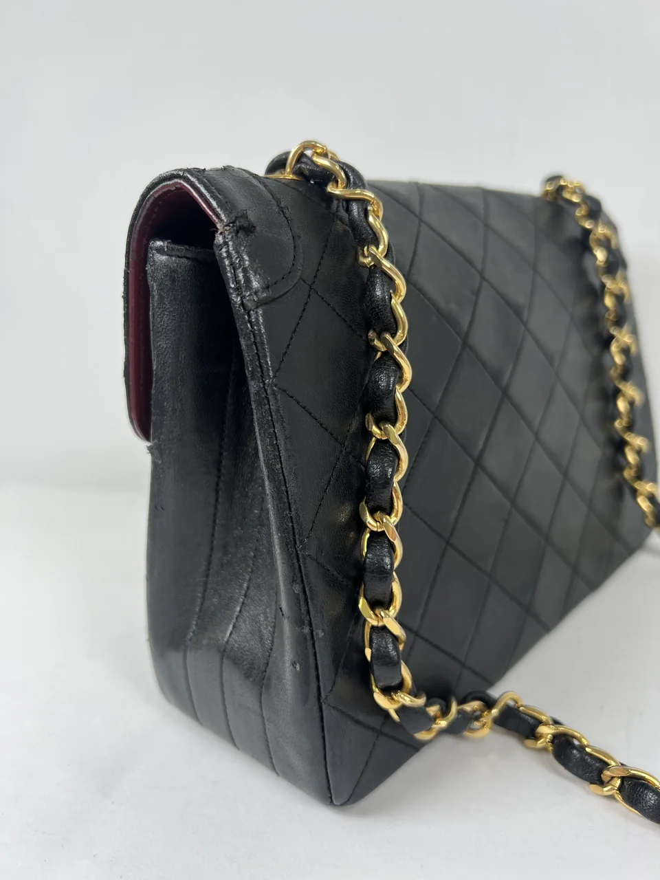 CHANEL LAMB SKIN MATELASSE CHAIN SHOULDER BAG view 17