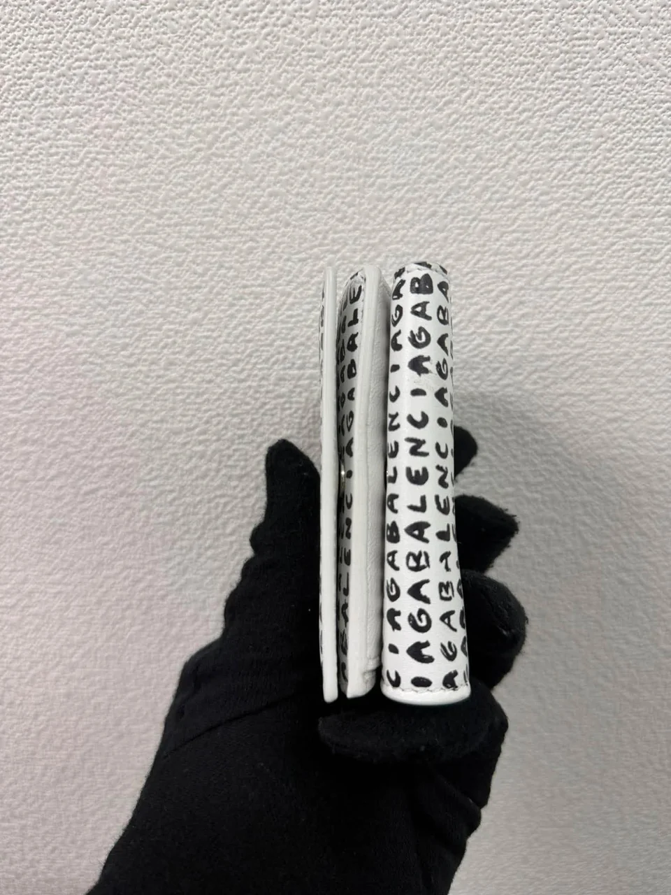 BALENCIAGA COMPACT WALLET (BLACK/WHITE) view 8
