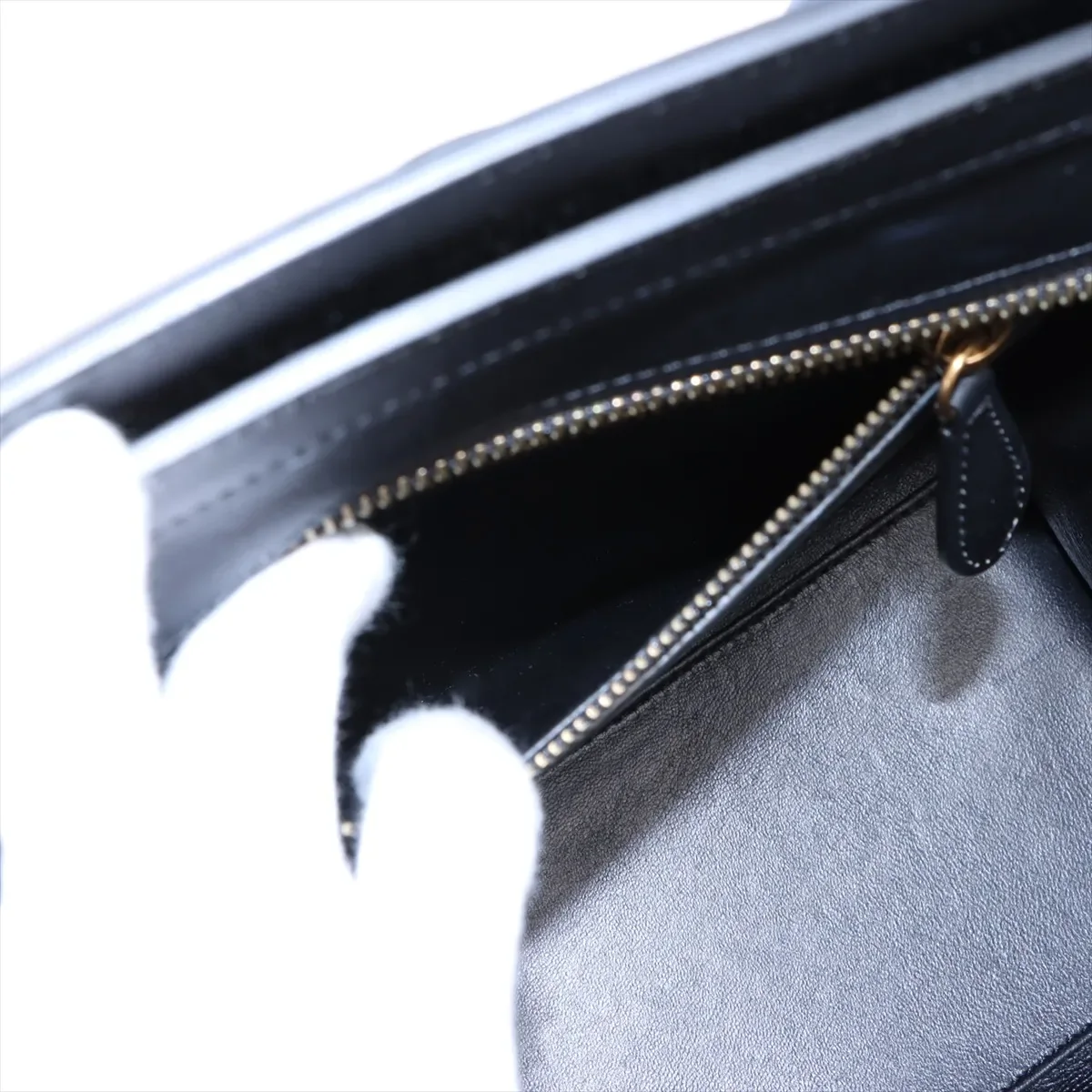 CELINE LUGGAGE MINI SHOPPER (BLACK/BLUE) view 8