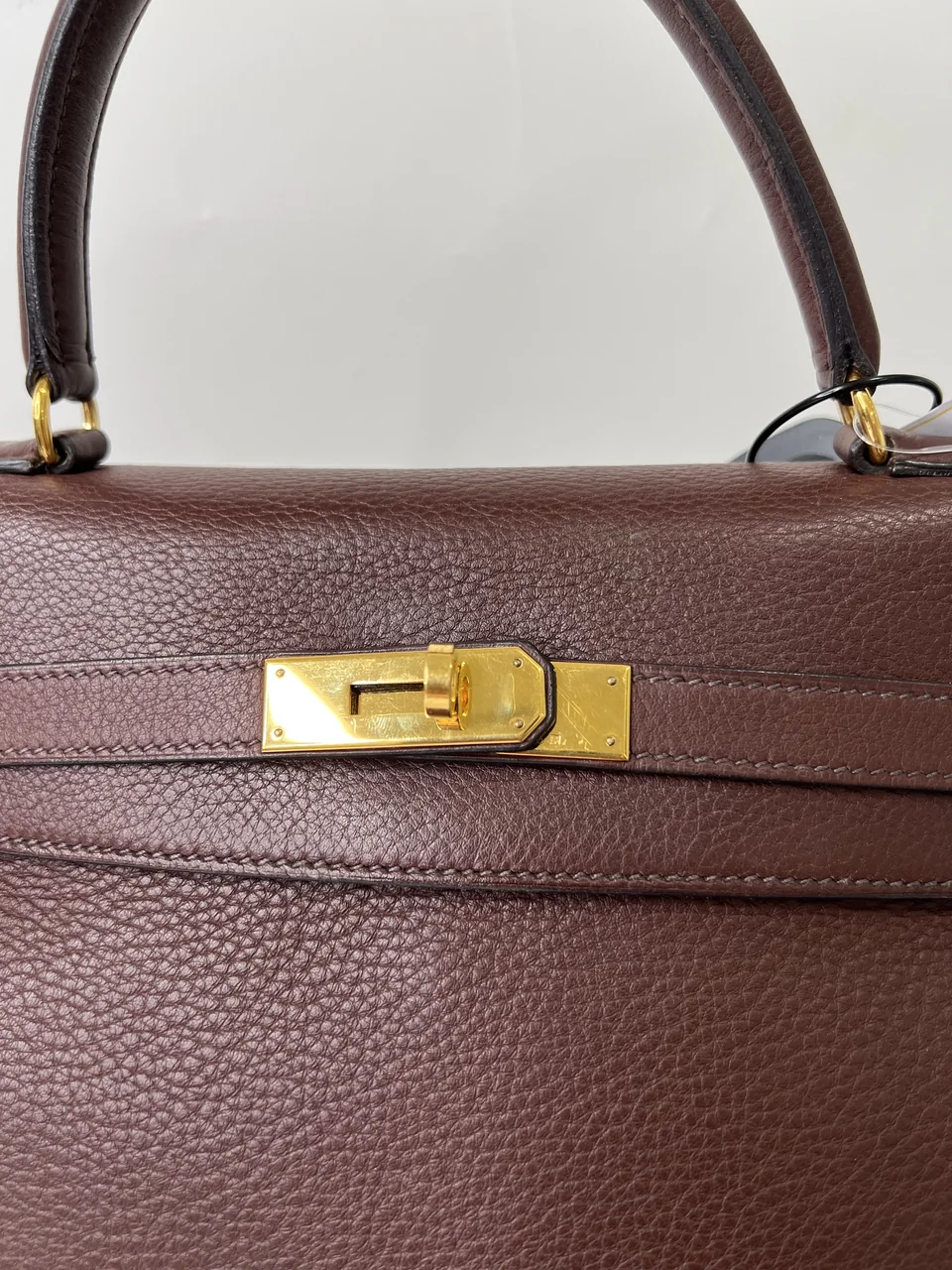 HERMES KELLY 35 (TAURILLON, BROWN, □A STAMP) view 6