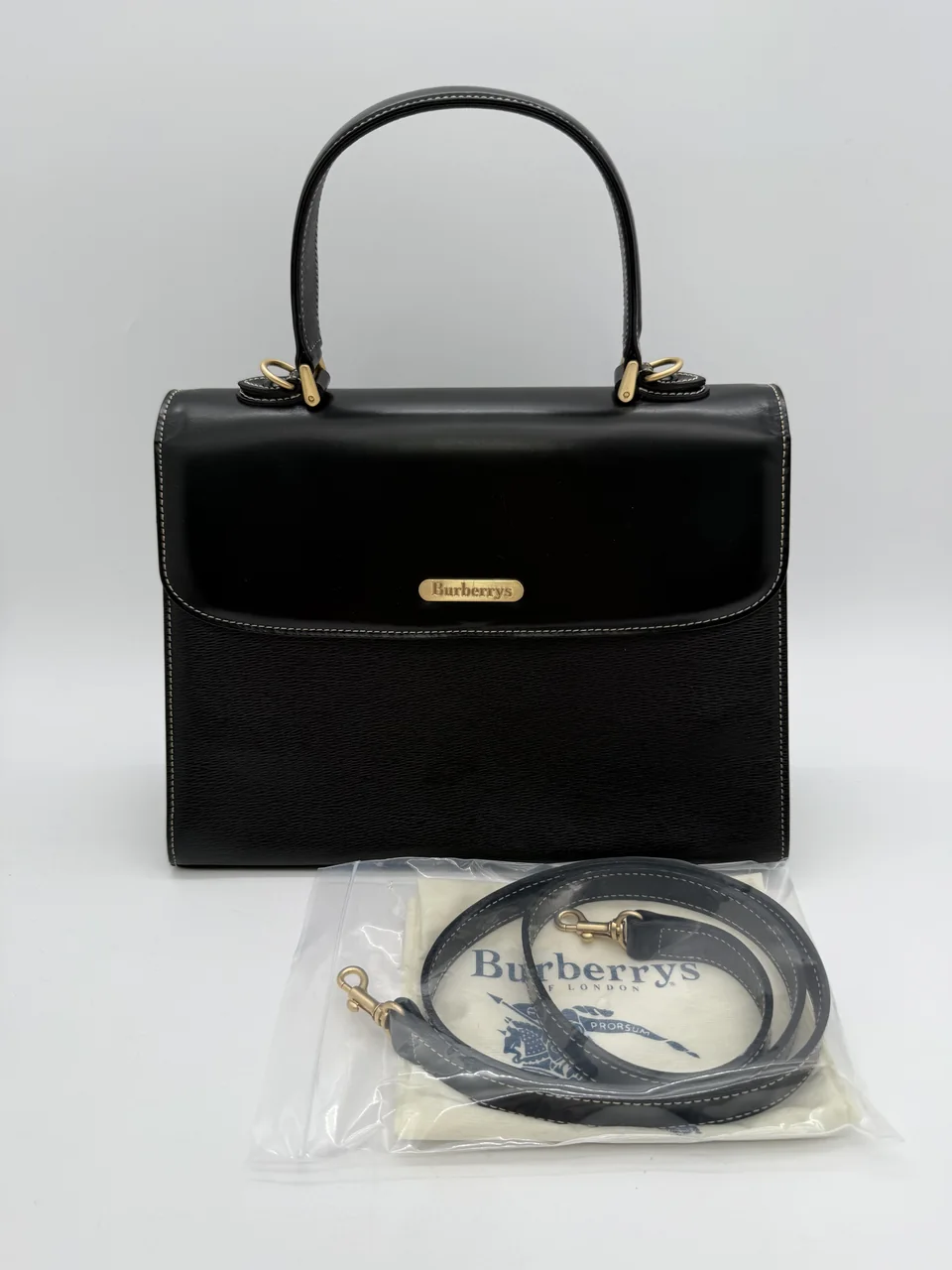 BURBERRYS TWO-WAY BAG (BLACK)