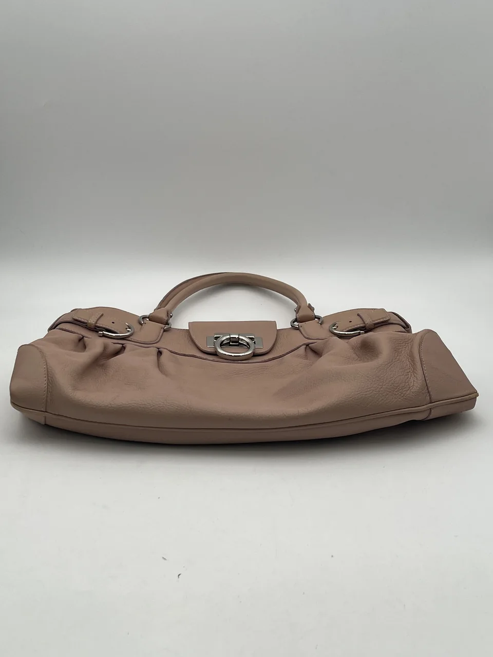 SALVATORE FERRAGAMO GANCINI SHOULDER BAG (PINK) view 4