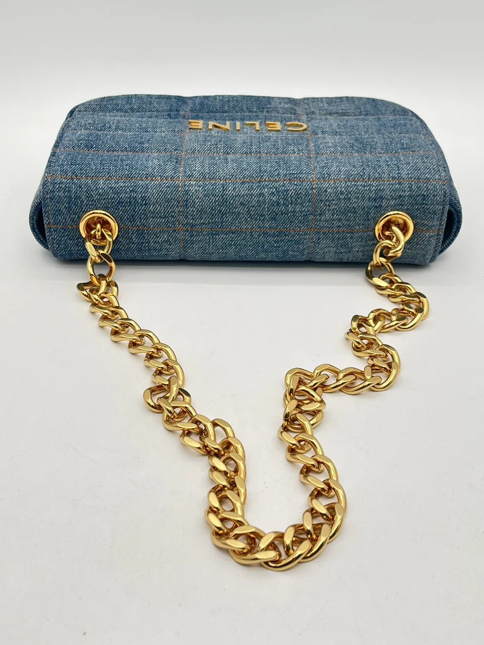 CELINE DENIM CHAIN BAG view 3