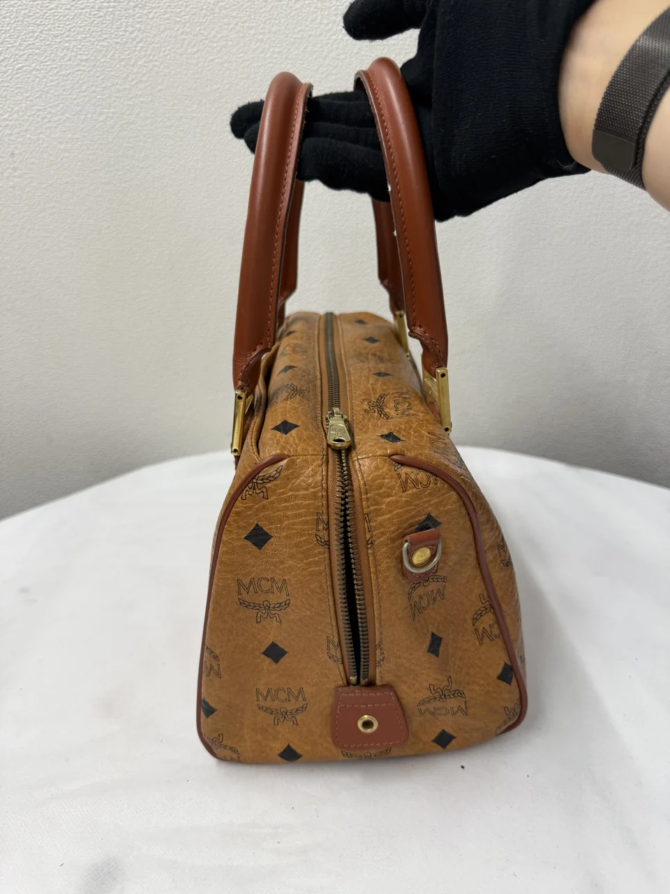 MCM TWO-WAY BAG (CAMEL) view 4