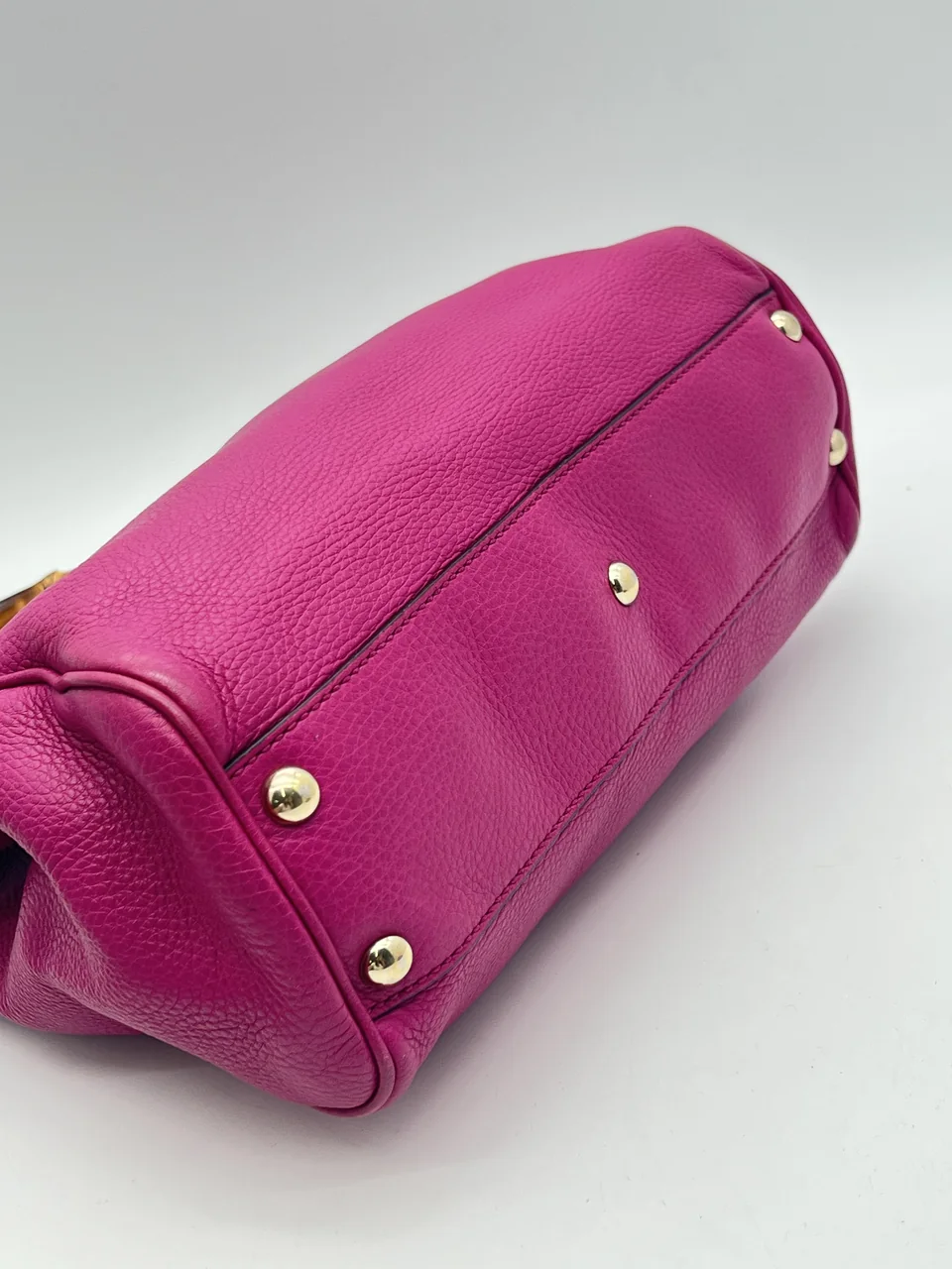 GUCCI BAMBOO TWO-WAY SHOULDER BAG (FUCHSIA PINK) view 5