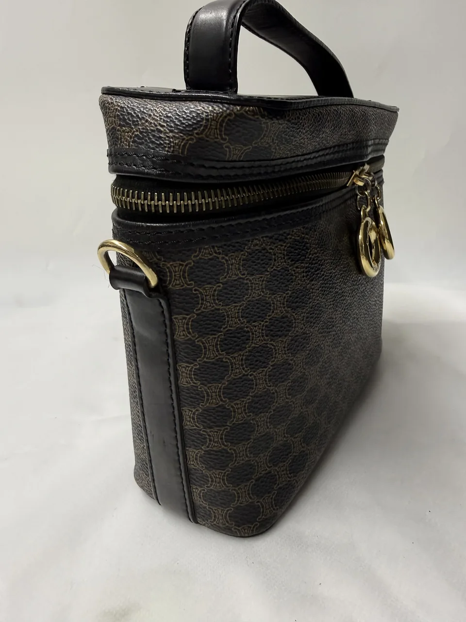 CELINE MACADAM TWO-WAY BAG (BLACK) view 10