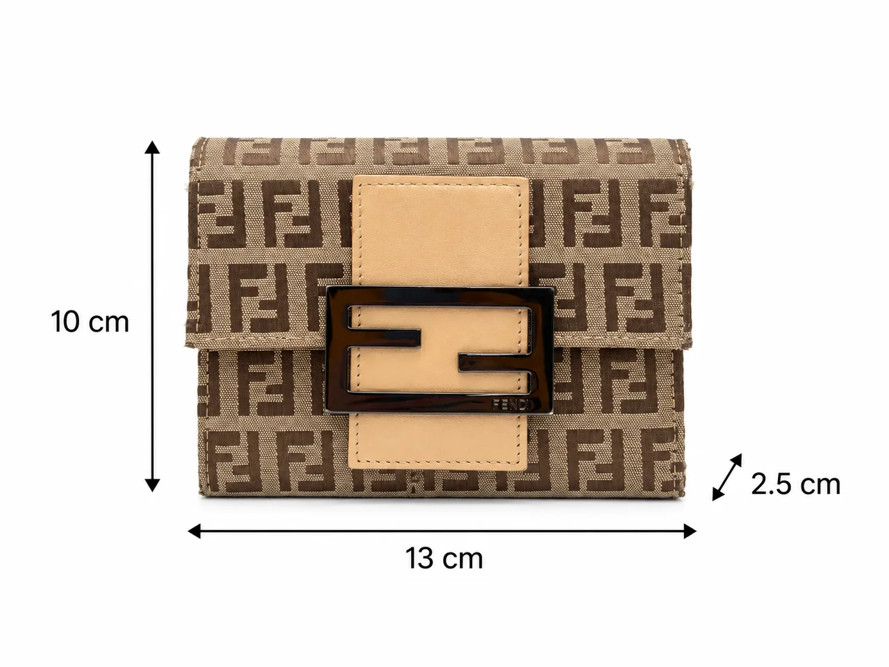 FENDI BIFOLD WALLET (BROWN) view 3