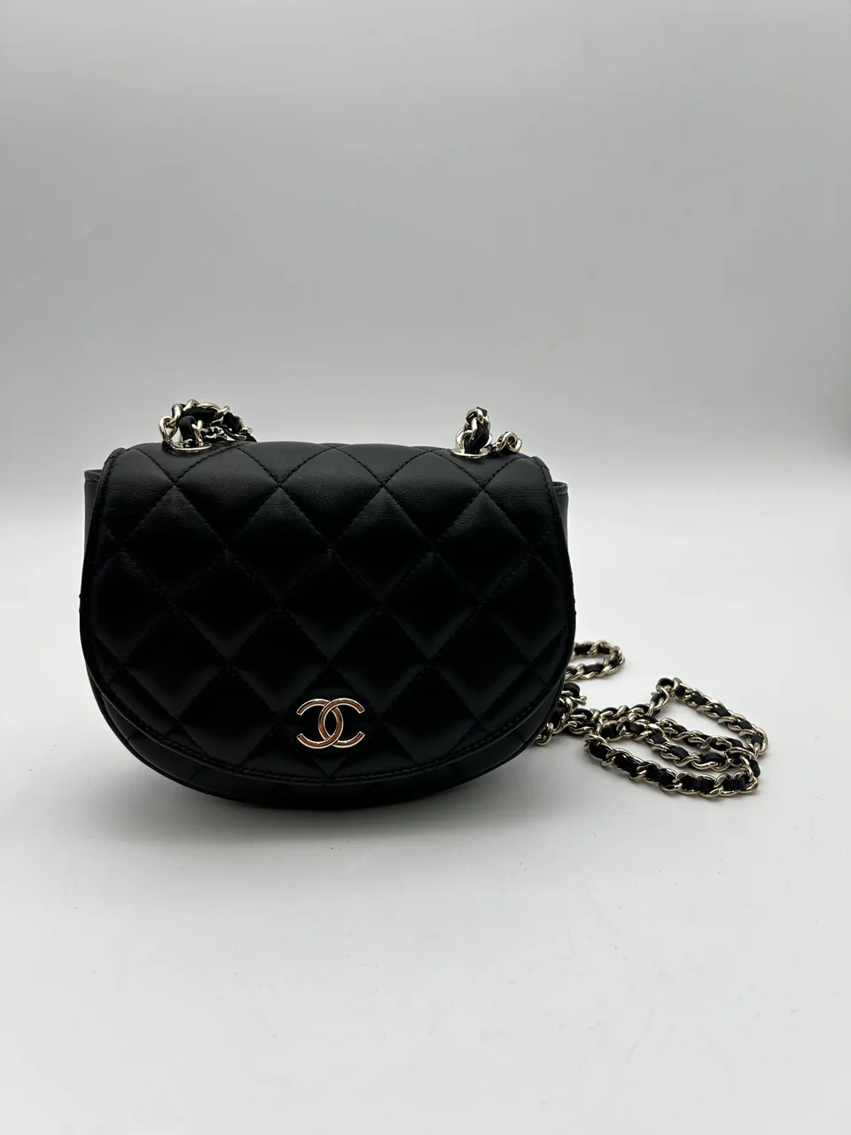CHANEL LAMB SKIN MATELASSE CHAIN SHOULDER BAG