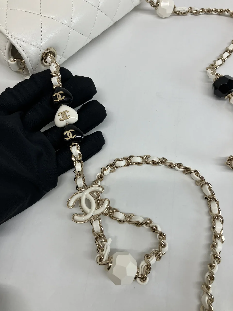 CHANEL LAMB SKIN MINI CHAIN SHOULDER BAG view 10