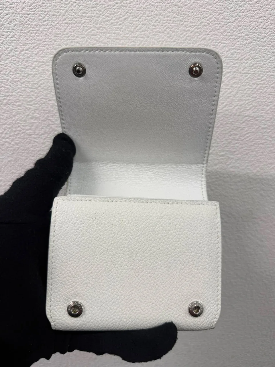 BALENCIAGA TRIFOLD WALLET (WHITE) view 7