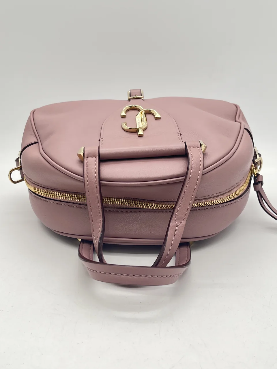JIMMY CHOO TWO-WAY SHOULDER BAG (PINK BEIGE) view 5