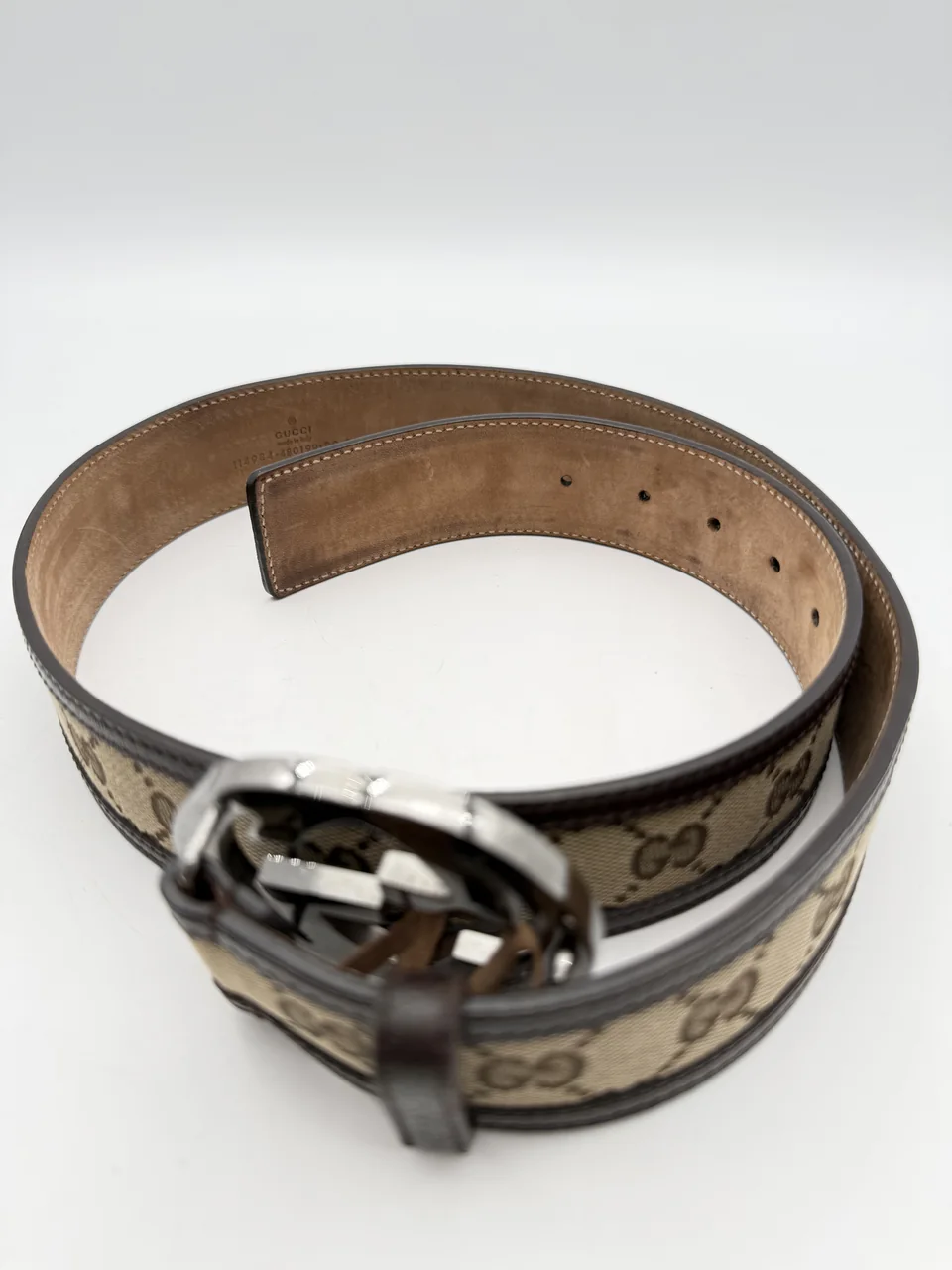 GUCCI INTERLOCKING G BELT (DARK BROWN) view 5