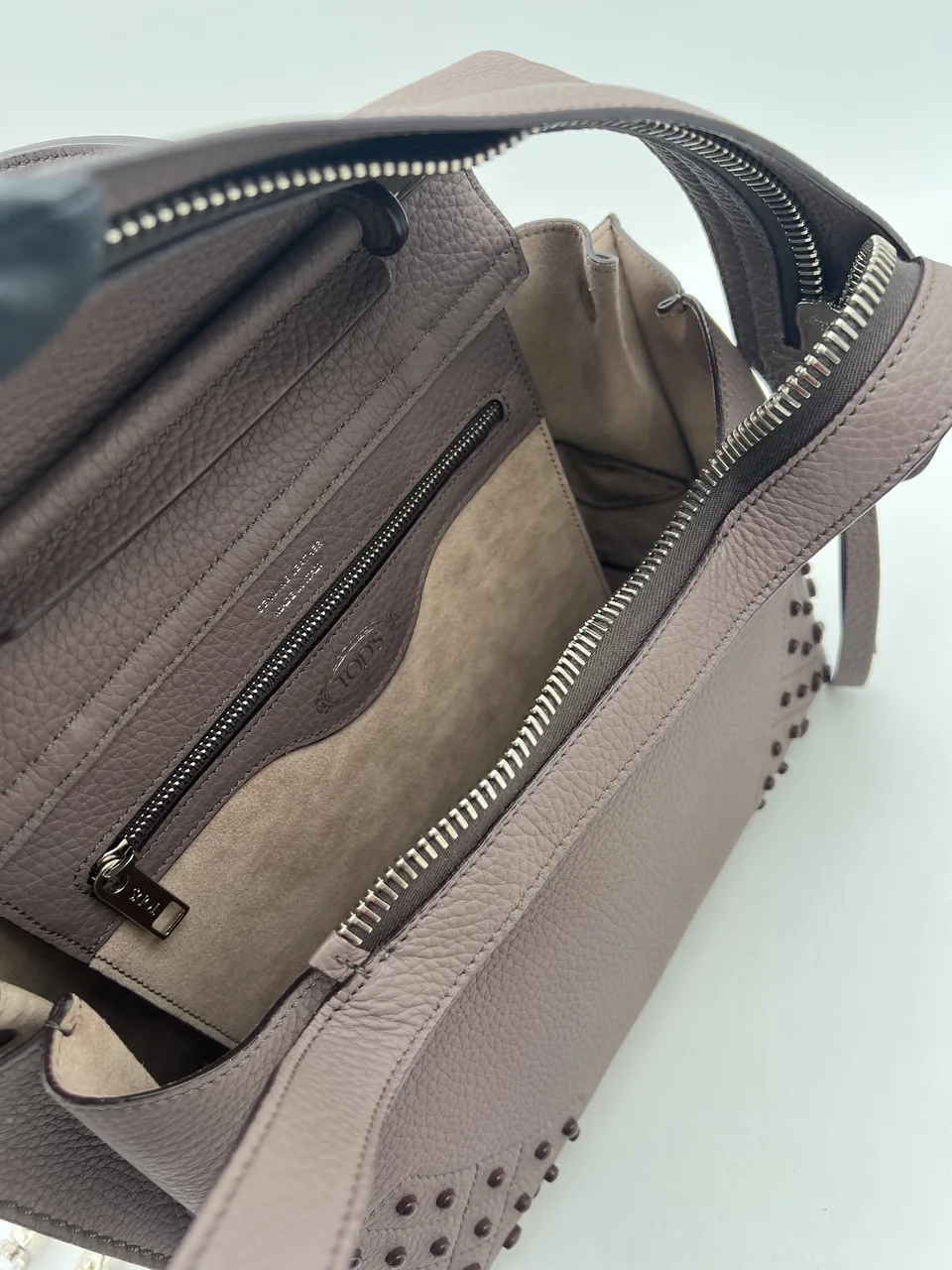 TOD'S TWO-WAY SHOULDER BAG (DUSTY PURPLE) view 10
