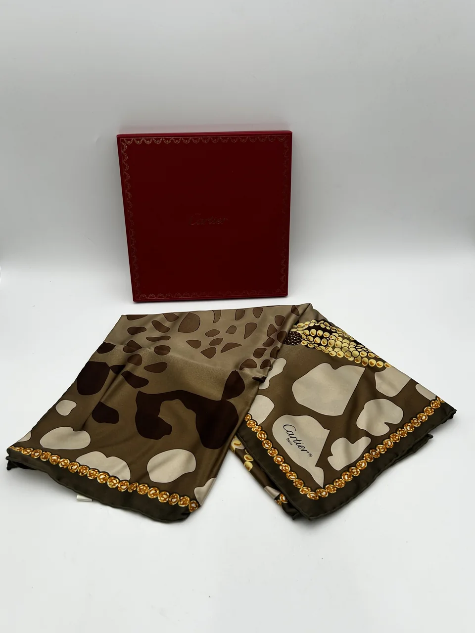 CARTIER SCARF (KHAKI/YELLOW)