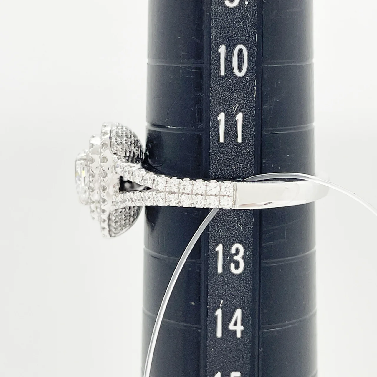 PT950 DIAMOND RING D0.30CT (D-VS1-PS) FD0.60CT 5.4G view 9