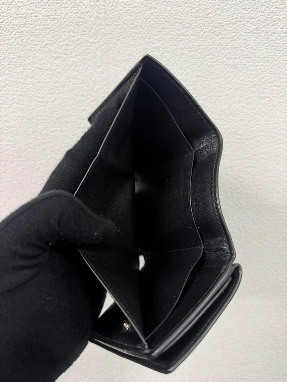 SAINT LAURENT TINY WALLET (BLACK)