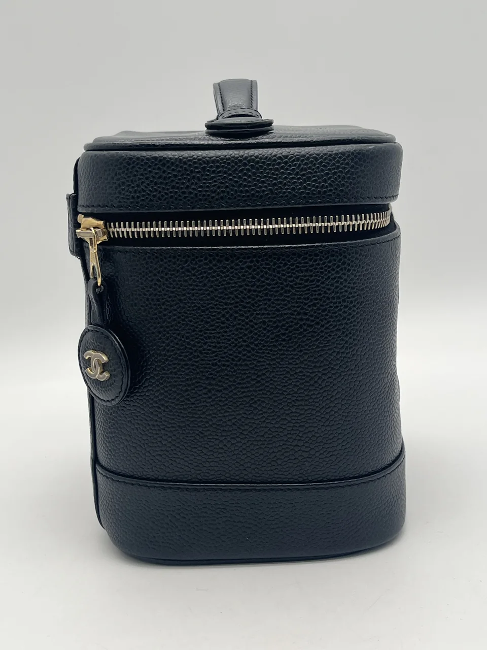 CHANEL CAVIAR COCO MARK VANITY BAG view 3