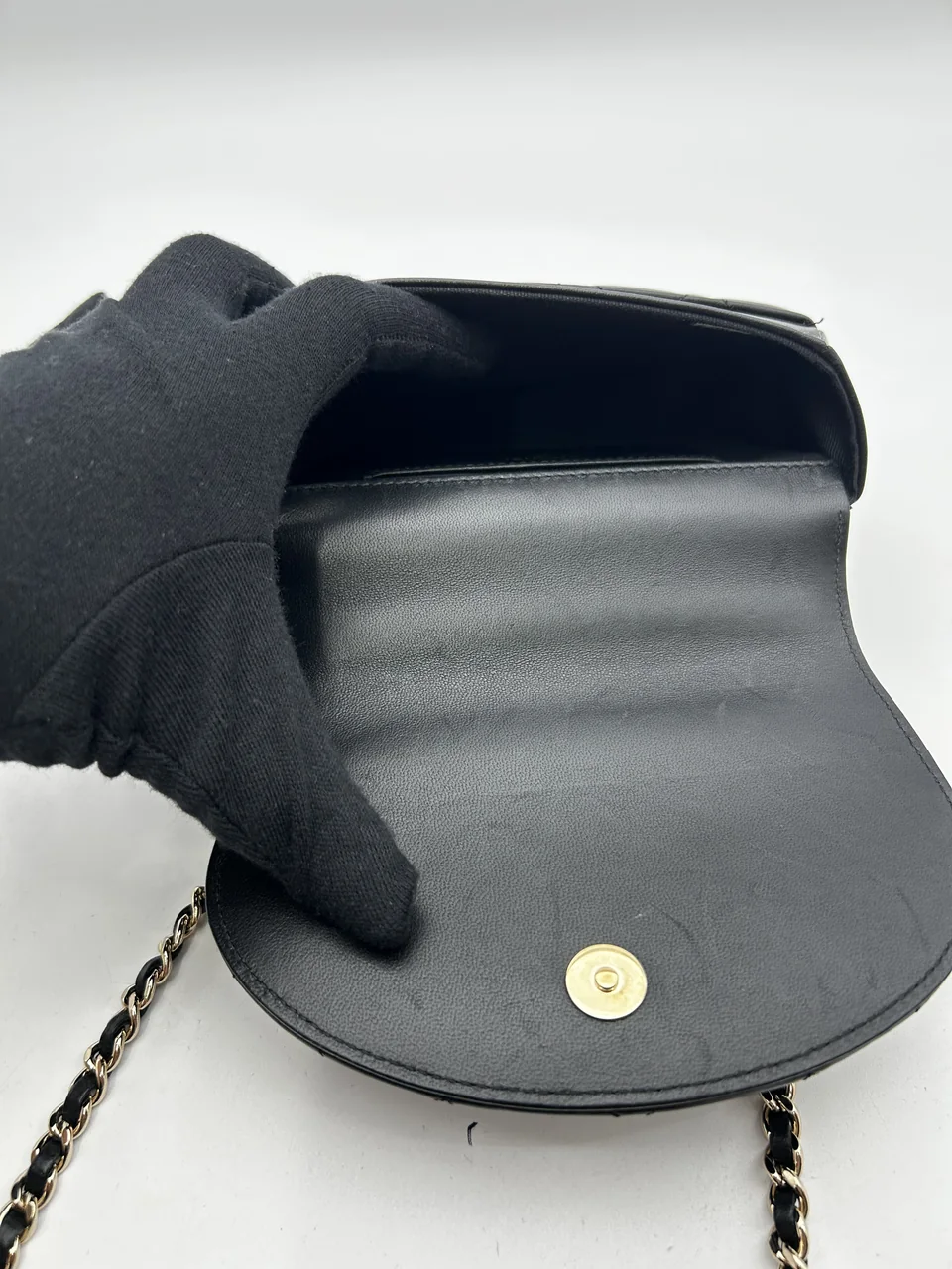 CHANEL LAMB SKIN MATELASSE CHAIN SHOULDER BAG view 5