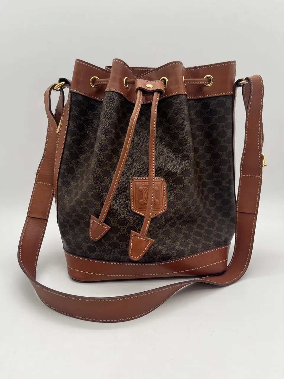 CELINE MACADAM SHOULDER BAG