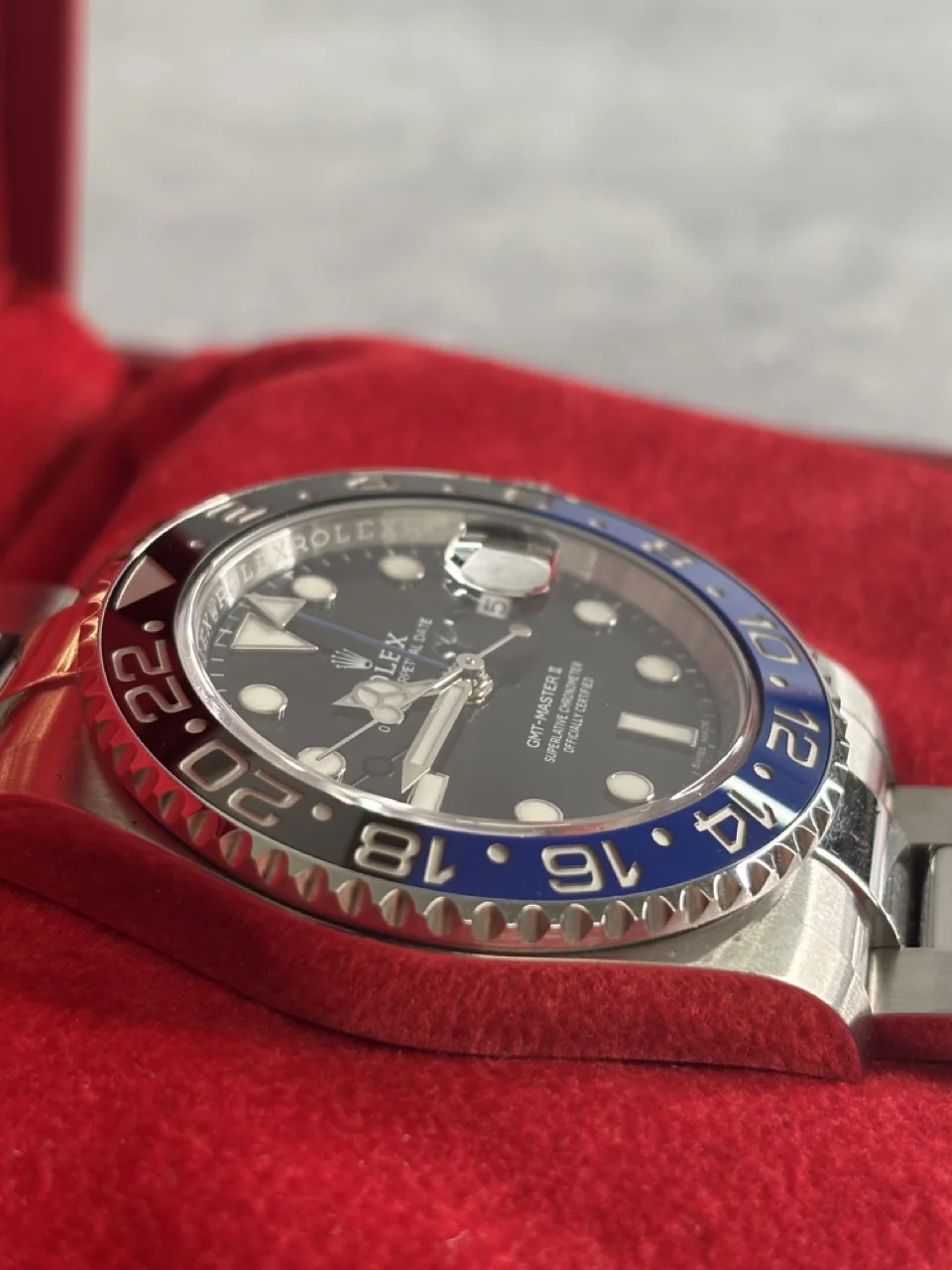 ROLEX GMT MASTER II BLACK DIAL OYSTER BRACELET (2017/07/30) NEW PARALLEL '116710BLNR 932WL222) view 5