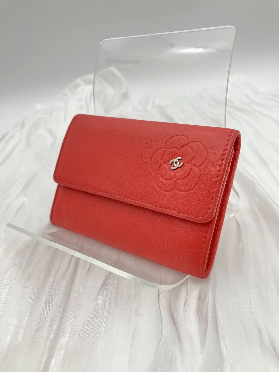 CHANEL CAMELLIA CARD CASE view 3