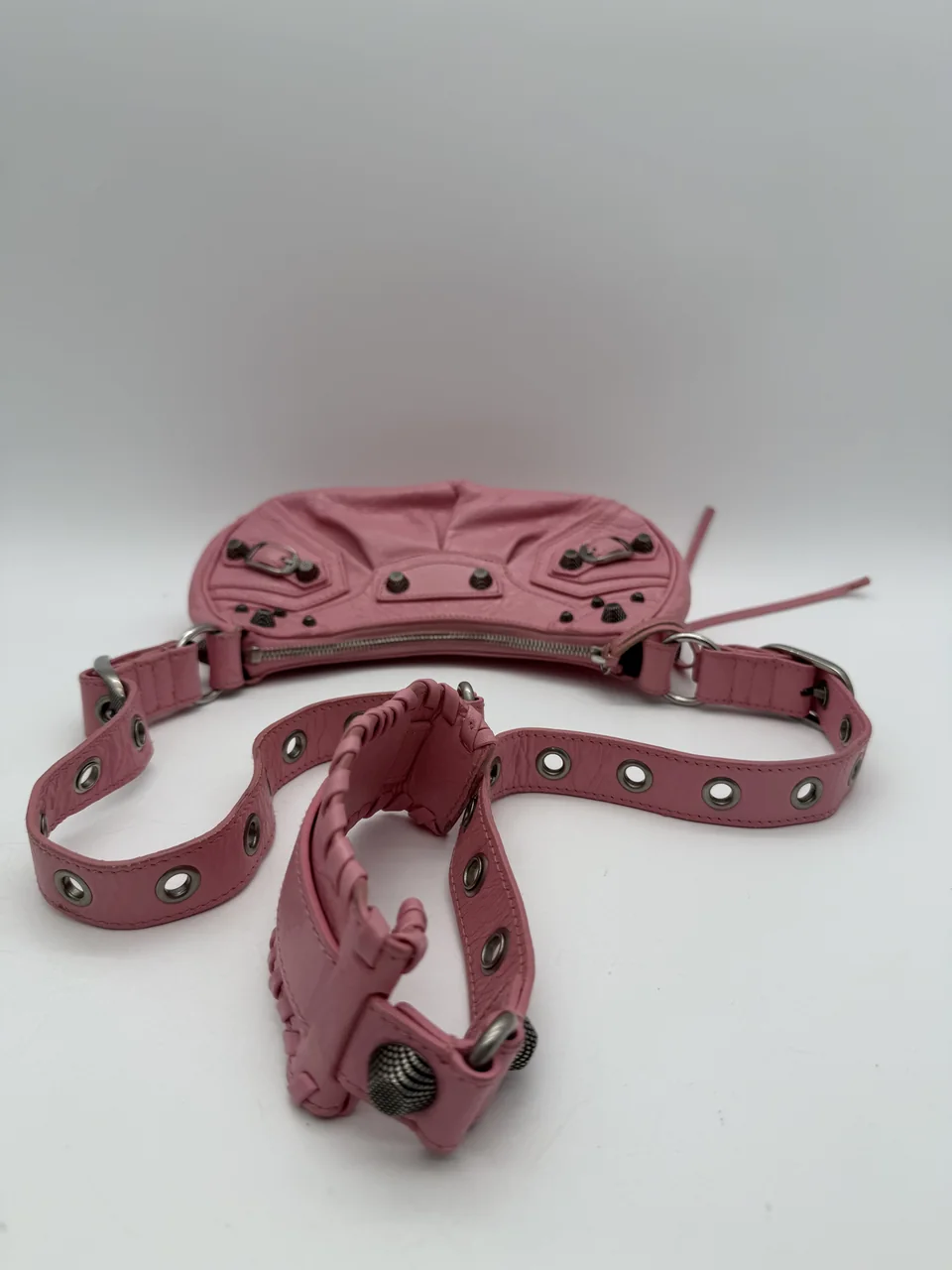 BALENCIAGA LUCA XS SHOULDER BAG (PINK) view 10