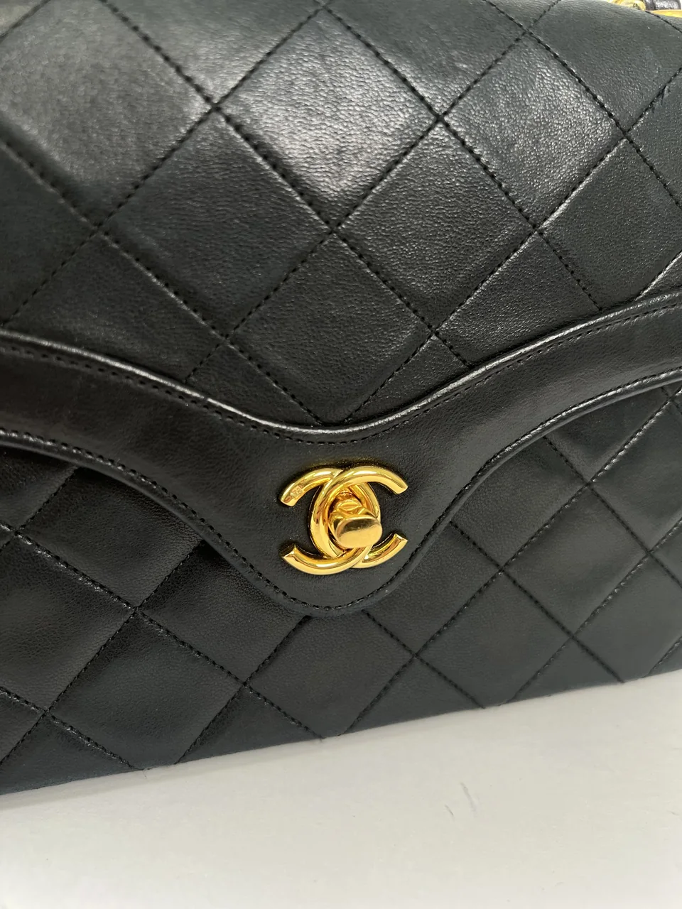 CHANEL LAMB SKIN MATELASSE CHAIN SHOULDER BAG view 19